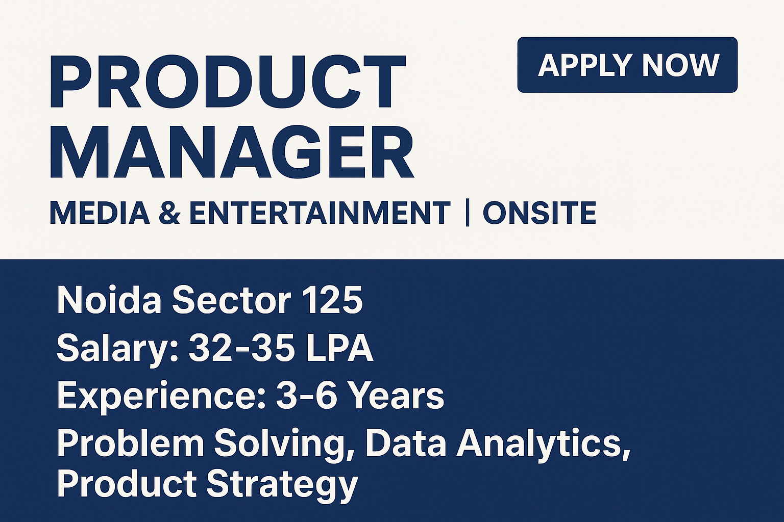 Product Manager Jobs in Noida – Media & Entertainment Industry | Orbit Global HR Consultants