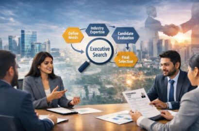 Executive search firm consultation in Gurgaon showcasing leadership hiring and candidate evaluation process