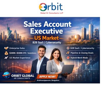 Sales Account Executive US Market B2B SaaS Cybersecurity job opening in Bengaluru by Orbit Global HR Consultants
