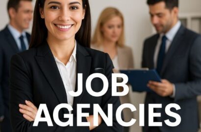 Professional woman smiling in office representing job agencies near me and recruitment services