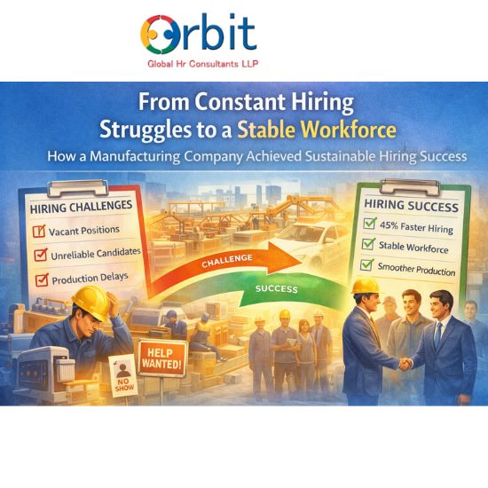 Success story showing how a manufacturing company moved from hiring struggles to a stable workforce using a recruitment agency