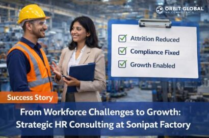 HR consulting success story showing workforce stabilization and business growth at a Sonipat manufacturing company