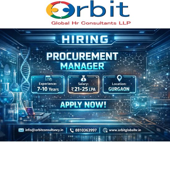 Procurement Manager FMCG job vacancy in Gurgaon with 7–10 years experience and salary ₹21–25 LPA