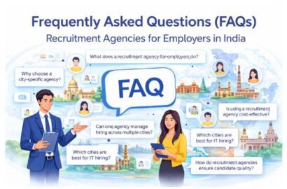 FAQs about recruitment agency for employers in India covering city-wise hiring, costs, and recruitment process