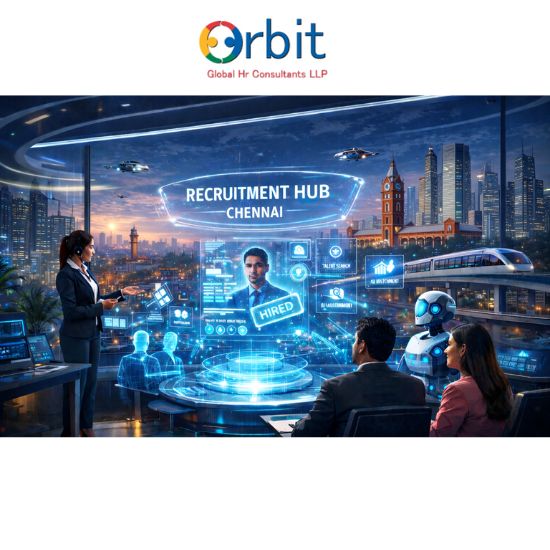 Futuristic recruitment agency in Chennai using AI-driven hiring technology to help employers recruit and manage talent efficiently