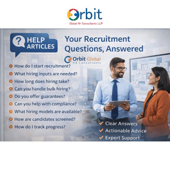 Help articles answering recruitment and HR service questions by Orbit Global HR Consultants