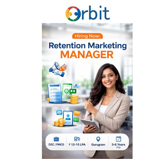 Retention Marketing Manager hiring in Gurgaon for FMCG D2C brand by Orbit Global HR Consultants
