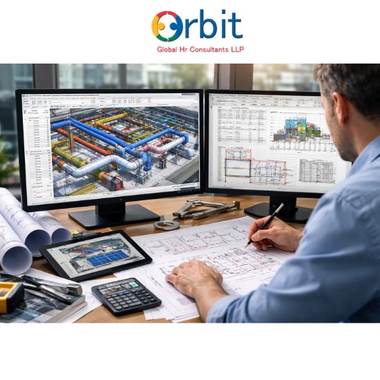 Revit MEP engineer working on HVAC and plumbing 3D BIM model with clash detection and load calculations