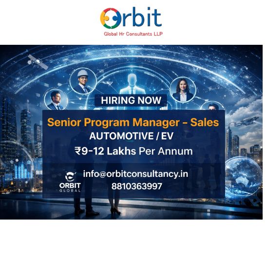 Senior Program Manager Sales Automotive EV hiring by Orbit Global executive search firm