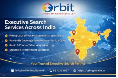 Executive Search Services Across India by Orbit Global HR Consultants showcasing CxO hiring, pan-India recruitment, and strategic talent acquisition.