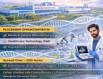 Orbit Global HR Consultants Medical Devices Park Hyderabad placement agency job vacancies for medical devices, healthcare technology, R&D, and manufacturing
