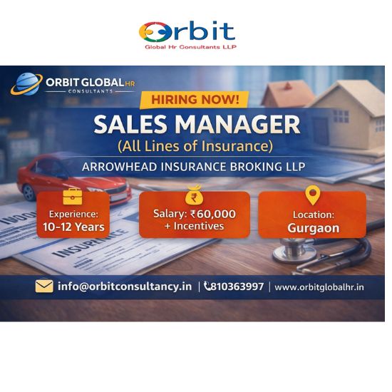 Sales Manager insurance job vacancy in Gurgaon with salary 60000 plus incentives