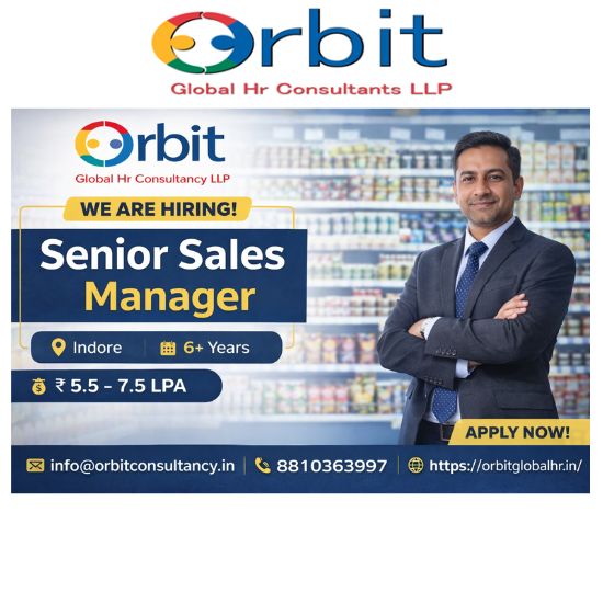 Sales Executive job vacancy in Indore with 6+ years experience for FMCG and corporate sales profile