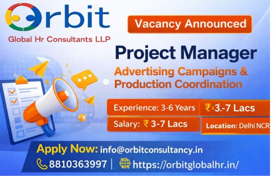 Project Manager Advertising Campaign Job Delhi NCR