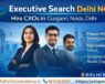 Executive search firm Delhi NCR banner showcasing Orbit Global HR Consultants offering CXO hiring in Gurgaon, Noida, and Delhi with contact details