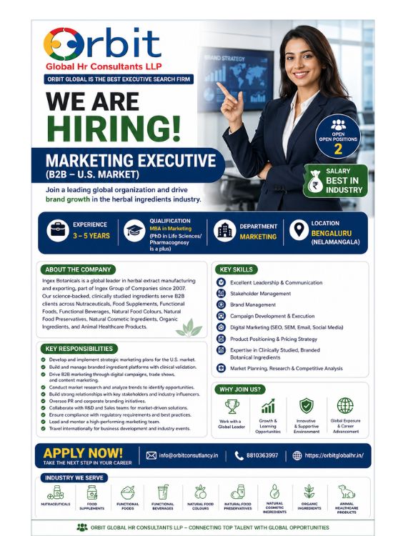 Marketing Executive job in Bengaluru 3-5 years experience B2B US market digital marketing hiring now