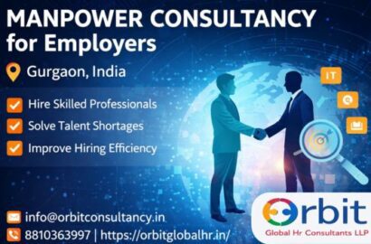 Manpower consultancy for employers in Gurgaon by Orbit Global HR Consultants showing hiring solutions, talent acquisition, and workforce planning services