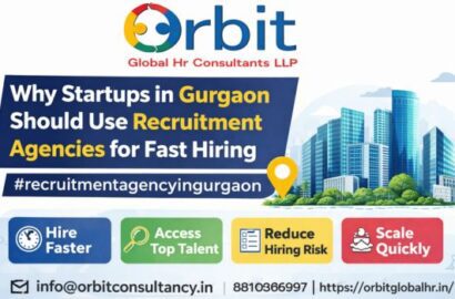 Startup hiring in Gurgaon with recruitment agency support by Orbit Global HR Consultants for fast talent acquisition and scaling teams
