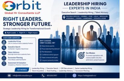 Leadership hiring experts in India by Orbit Global HR Consultants showcasing executive search, talent advisory, and CXO hiring services across major Indian cities