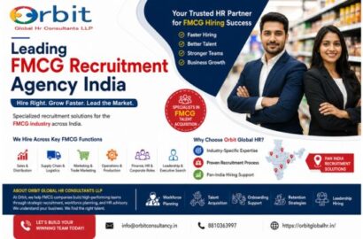 FMCG recruitment agency India banner by Orbit Global HR Consultants showcasing talent acquisition, workforce planning, and pan India hiring solutions.