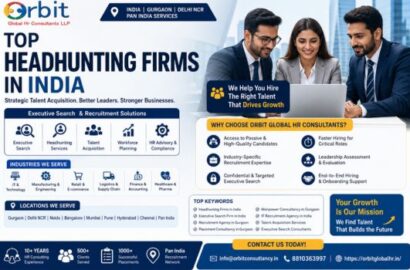 Top headhunting firms in India by Orbit Global HR Consultants offering executive search, talent acquisition, and recruitment services in Gurgaon and across India