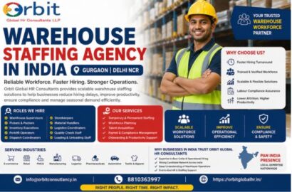 Warehouse staffing agency in India providing warehouse manpower, logistics staffing, and workforce solutions in Gurgaon and PAN India by Orbit Global HR Consultants.