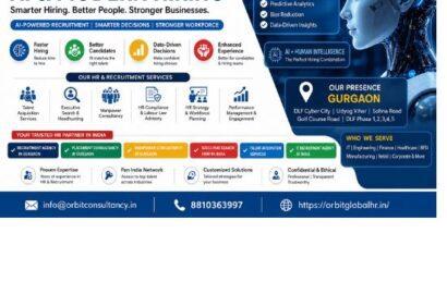 AI-Powered Recruitment Agency India by Orbit Global HR Consultants offering talent acquisition, executive search, workforce planning, and AI-driven hiring solutions across Gurgaon and India.